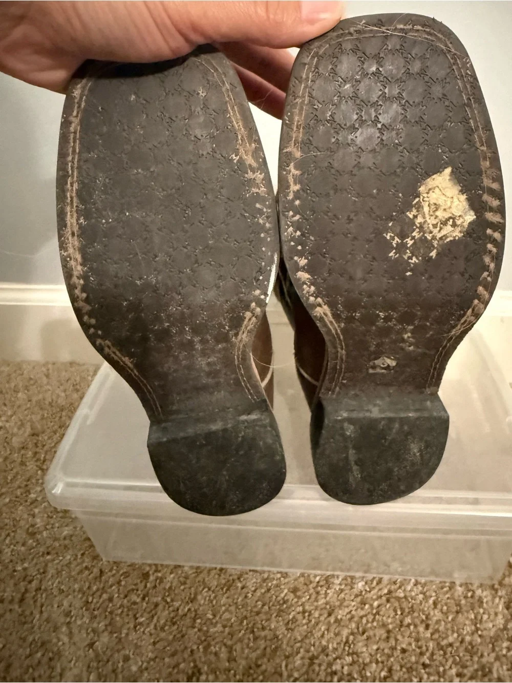 Kids Brown and Black Western Pull-On Cowboy Boots